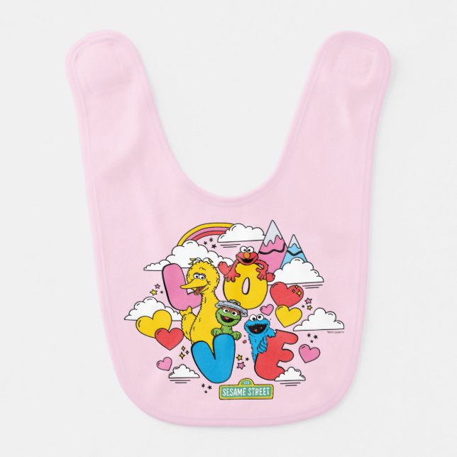 Sesame Street | Love Baby Bib (Front)