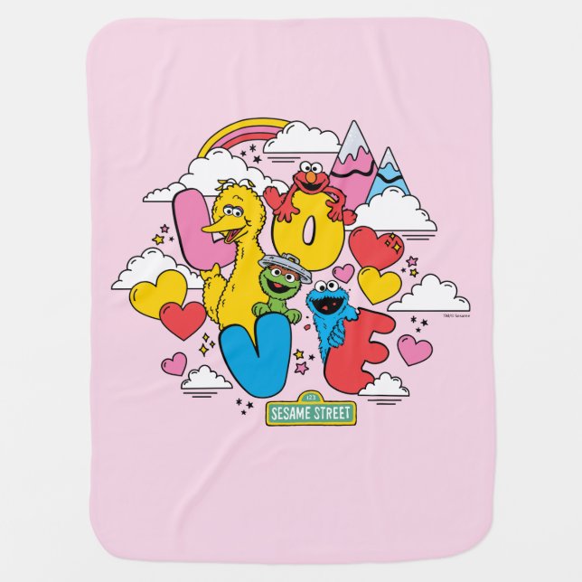 Sesame Street | Love Baby Blanket (Front)
