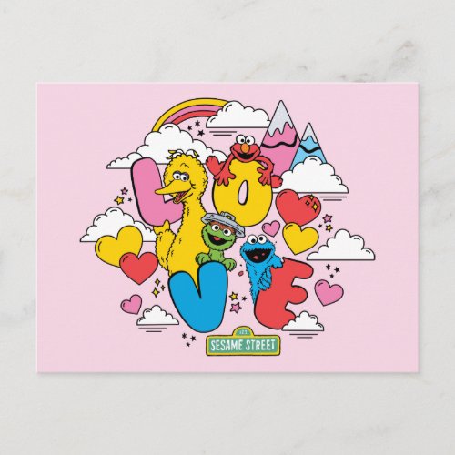 Sesame Street  Love Postcard