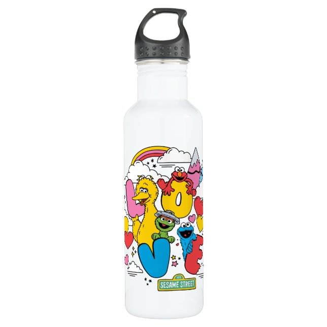 Sesame Street | Love Stainless Steel Water Bottle (Front)
