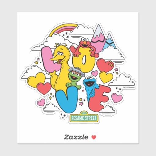 Sesame Street | Love Sticker | Zazzle