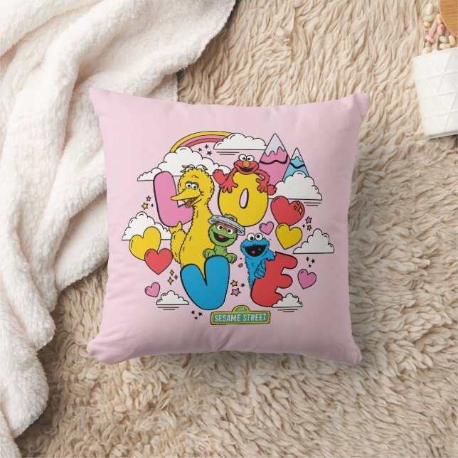 Sesame Street | Love Throw Pillow (Blanket)