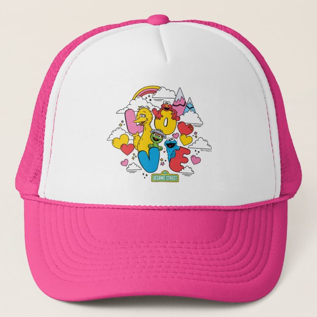 Sesame Street | Love Trucker Hat (Front)