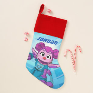 Sesame Street   Mecha Builders Abby   Add Name Christmas Stocking