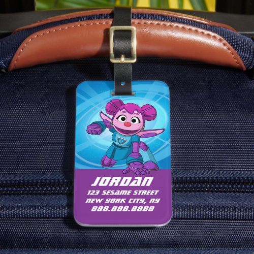 Sesame Street  Mecha Builders Abby  Add Name Luggage Tag