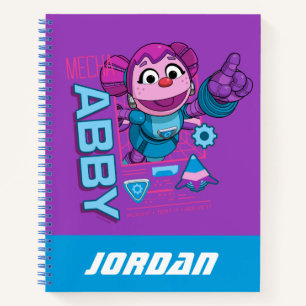 Sesame Street Mecha Builders Abby Add Name Notebook