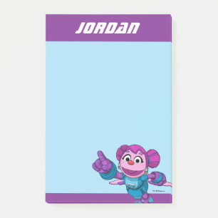 Sesame Street Mecha Builders Abby Add Name Post-it Notes