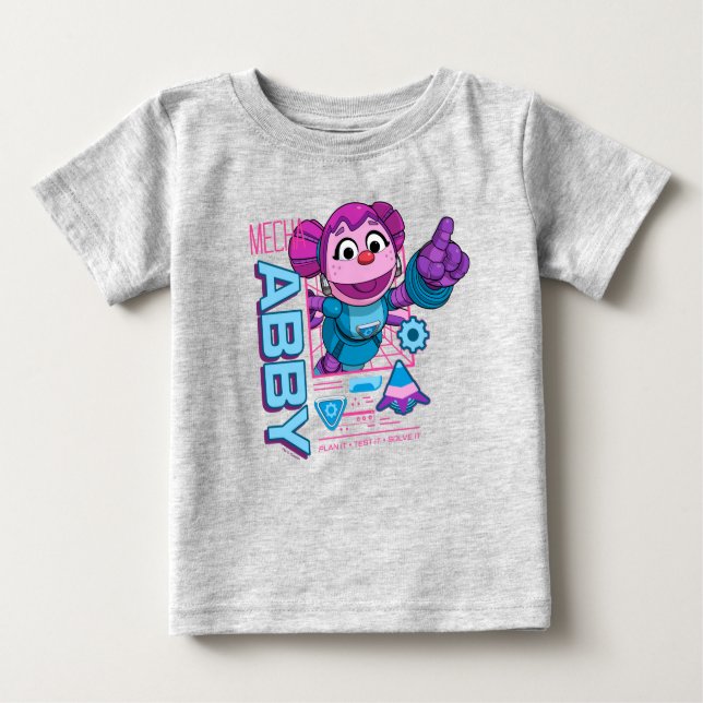 Sesame Street | Mecha Builders Abby Cadabby Baby T-Shirt (Front)