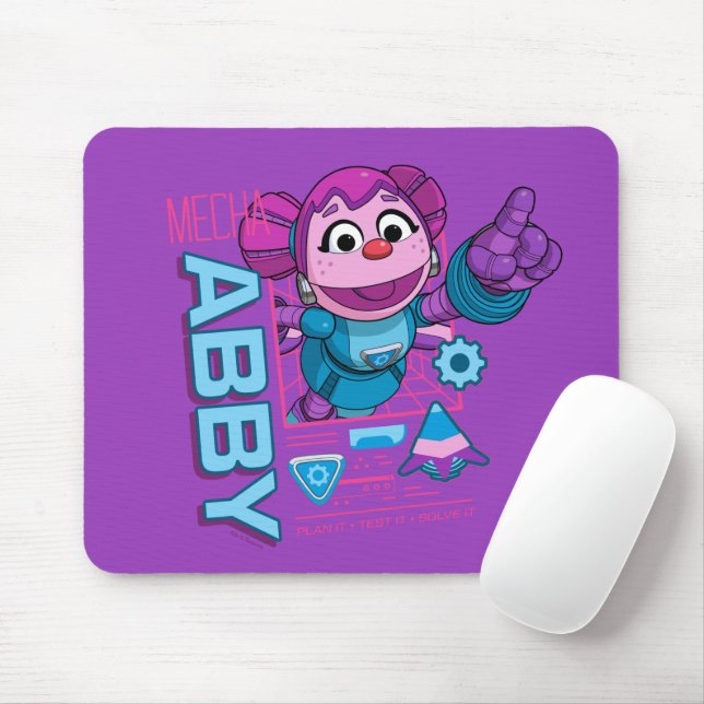 Sesame Street | Mecha Builders Abby Cadabby Mouse Pad (With Mouse)