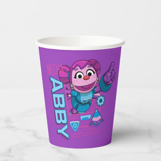 Sesame Street | Mecha Builders Abby Cadabby Paper Cups (Left)