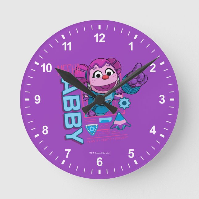 Sesame Street | Mecha Builders Abby Cadabby Round Clock (Front)