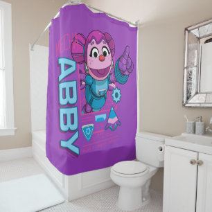 Sesame Street   Mecha Builders Abby Cadabby Shower Curtain
