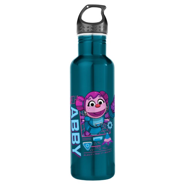 Sesame Street | Mecha Builders Abby Cadabby Stainless Steel Water Bottle (Front)