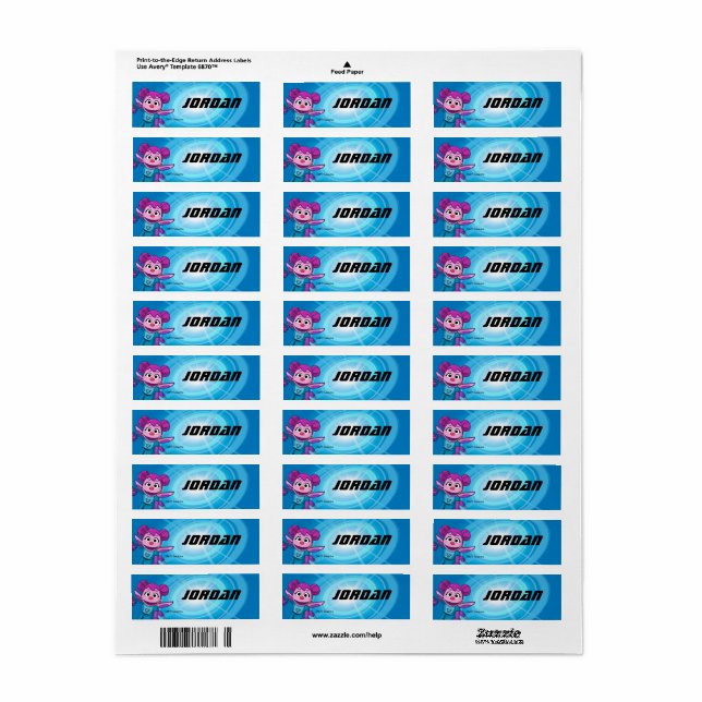 Sesame Street | Mecha Builders Abby In Action Label (Full Sheet)