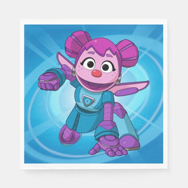 Sesame Street | Mecha Builders Abby In Action Napkins (Front)