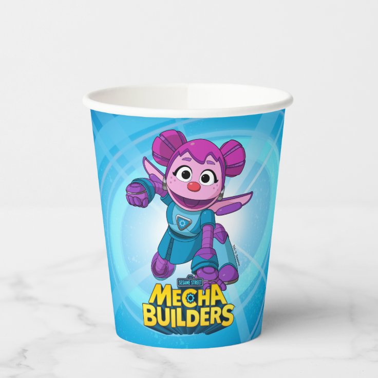 Sesame Street | Mecha Builders Abby In Action Paper Cups | Zazzle