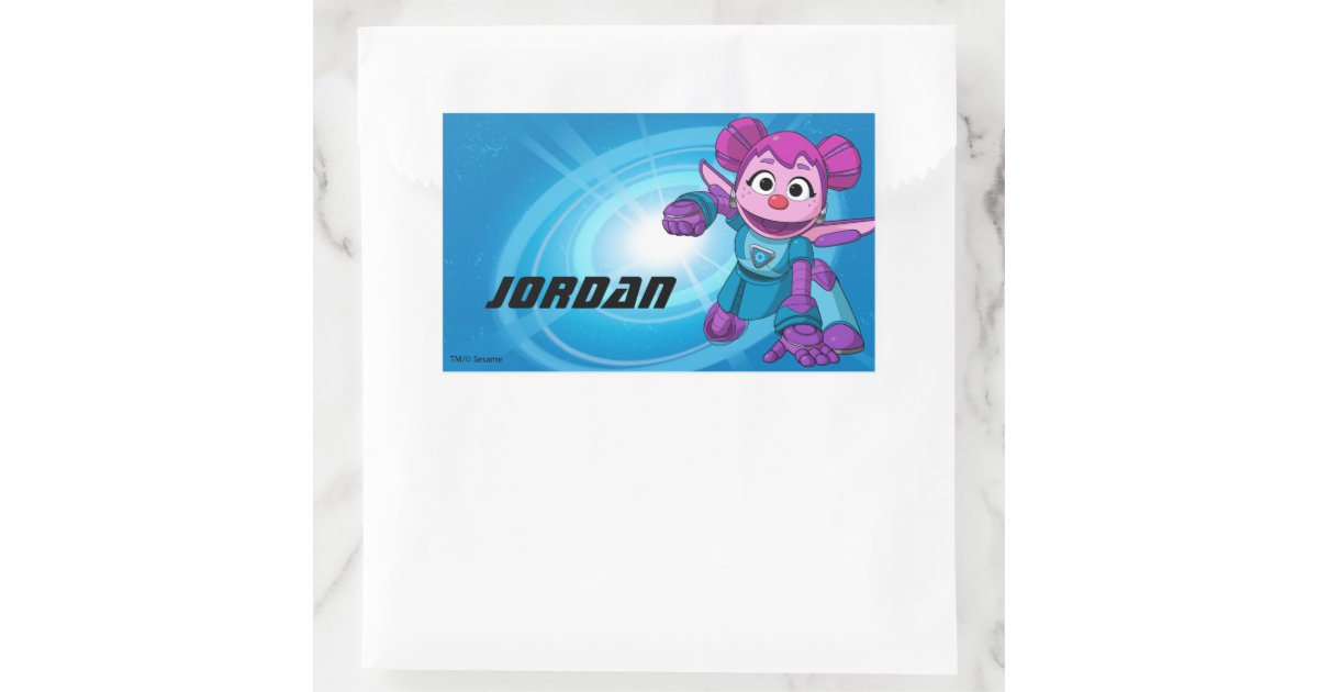 Sesame Street | Mecha Builders Abby In Action Rectangular Sticker | Zazzle