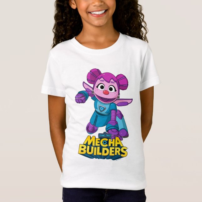 Sesame Street | Mecha Builders Abby In Action T-Shirt (Front)