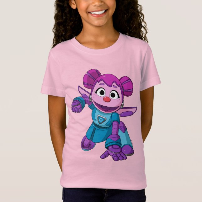 Sesame Street | Mecha Builders Abby In Action T-Shirt (Front)