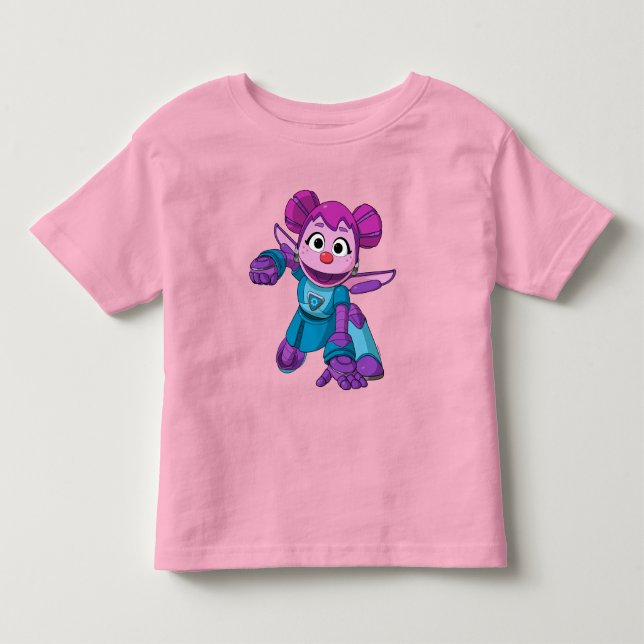 Sesame Street | Mecha Builders Abby In Action Toddler T-shirt (Front)