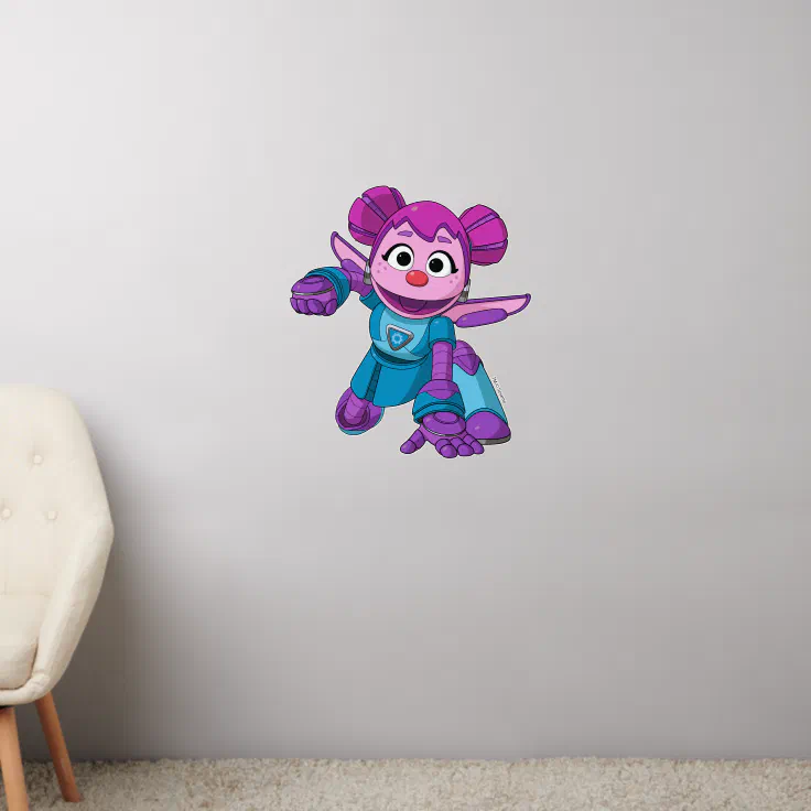 Sesame Street | Mecha Builders Abby In Action Wall Decal | Zazzle