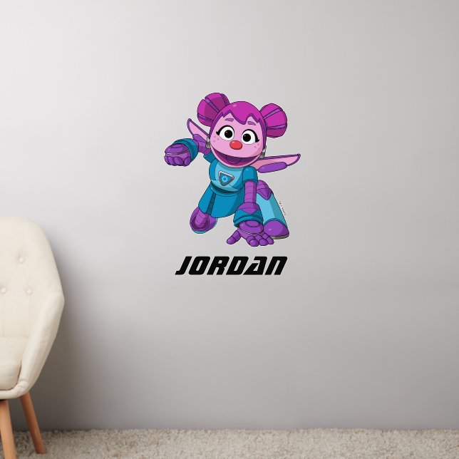 Sesame Street | Mecha Builders Abby In Action Wall Decal (Living Room 2)