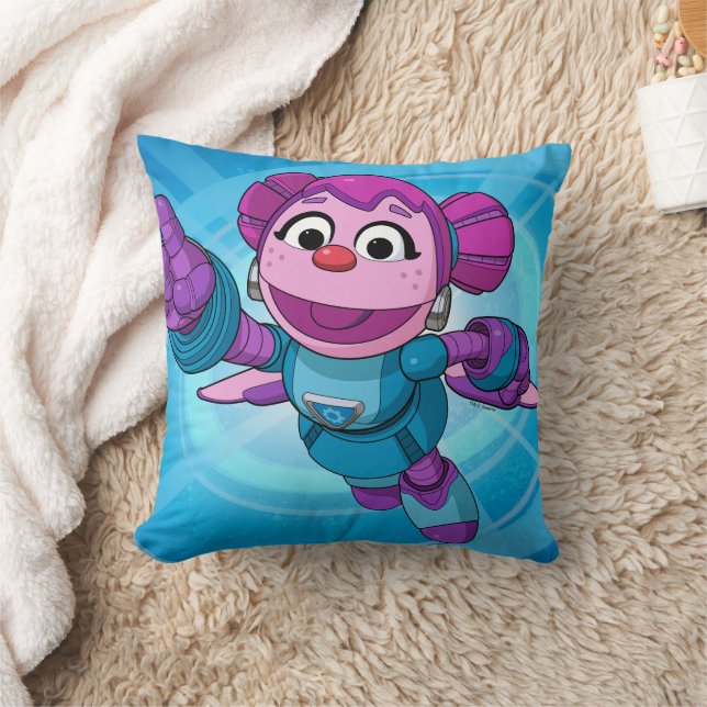 Sesame Street | Mecha Builders Abby Throw Pillow (Blanket)