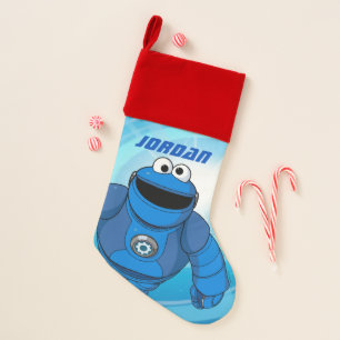 Sesame Street   Mecha Builders Cookie   Add Name Christmas Stocking