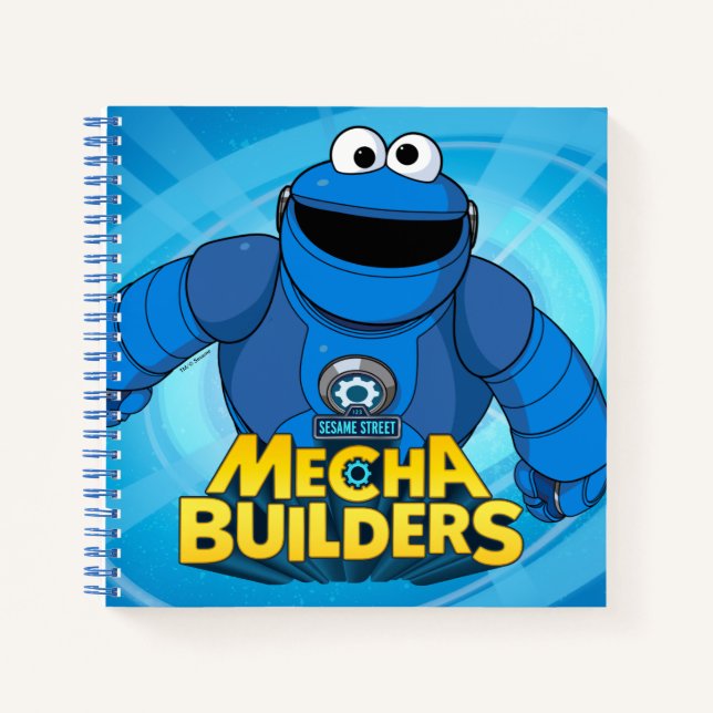 Sesame Street | Mecha Builders Cookie In Action Notebook (Front)