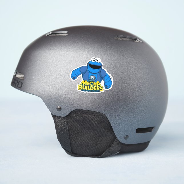 Sesame Street | Mecha Builders Cookie In Action Sticker (Helmet Side)