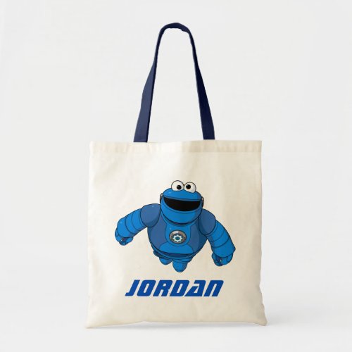 Sesame Street  Mecha Builders Cookie In Action Tote Bag