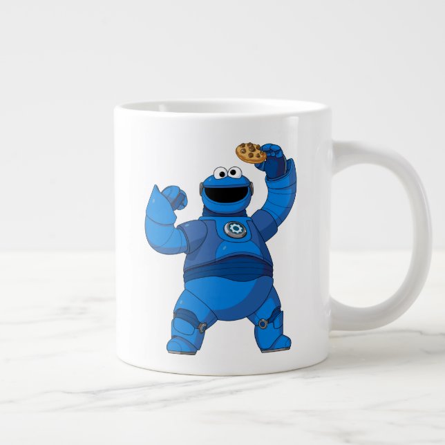 Sesame Street | Mecha Builders Cookie Monster Giant Coffee Mug (Right)
