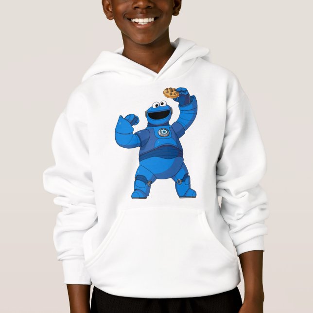 Sesame Street | Mecha Builders Cookie Monster Hoodie (Front)