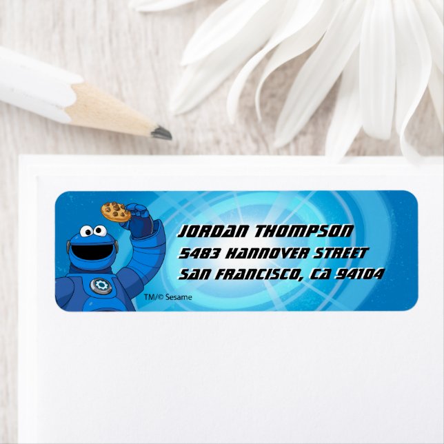 Sesame Street | Mecha Builders Cookie Monster  Label (Insitu)