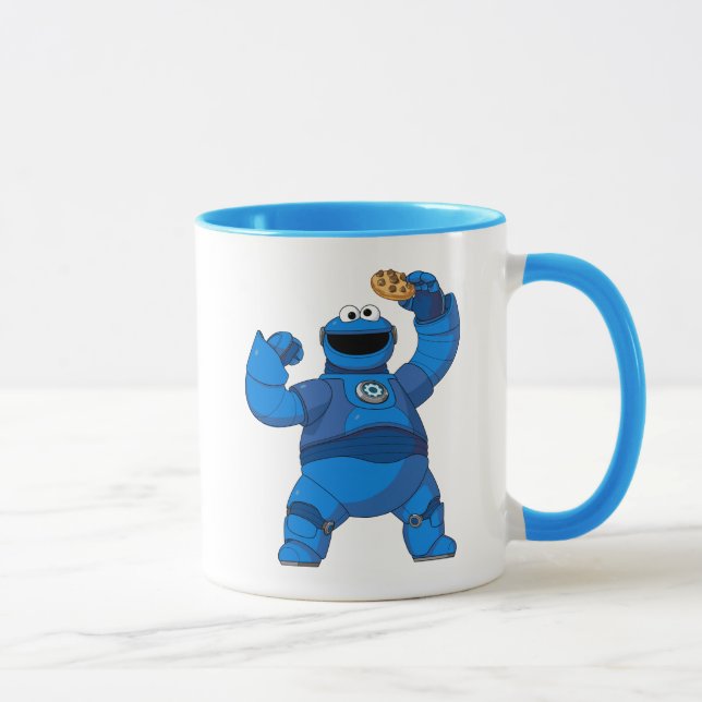 Sesame Street | Mecha Builders Cookie Monster Mug (Right)