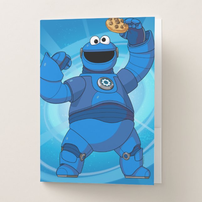 Sesame Street | Mecha Builders Cookie Monster Pocket Folder (Front)