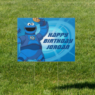 Sesame Street Mecha Builders Cookie Monster Sign