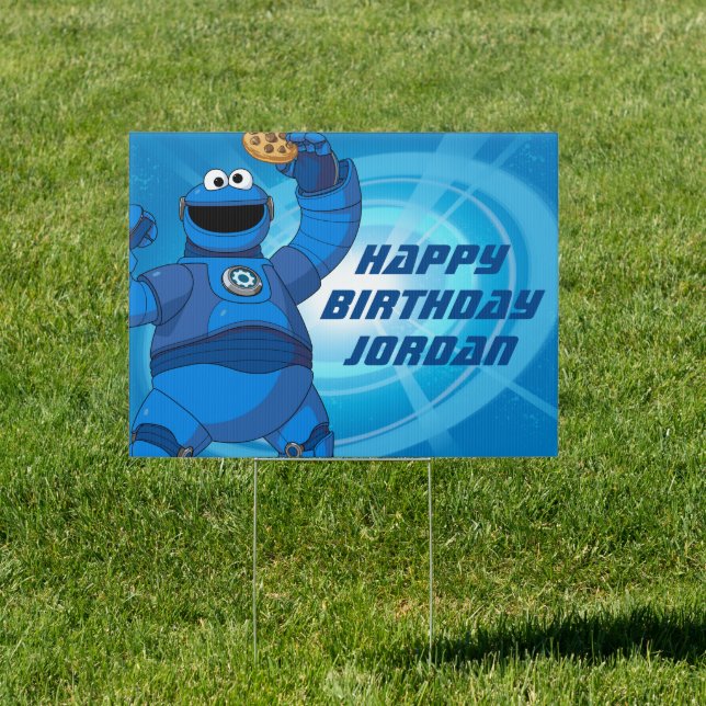 Sesame Street | Mecha Builders Cookie Monster Sign (Insitu)