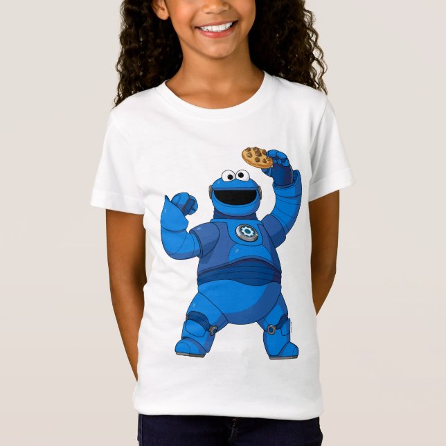 Sesame Street | Mecha Builders Cookie Monster T-Shirt (Front)