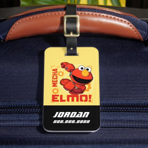 Sesame Street  Mecha Builders Elmo  Add Name Luggage Tag