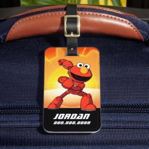 Sesame Street   Mecha Builders Elmo   Add Name Luggage Tag