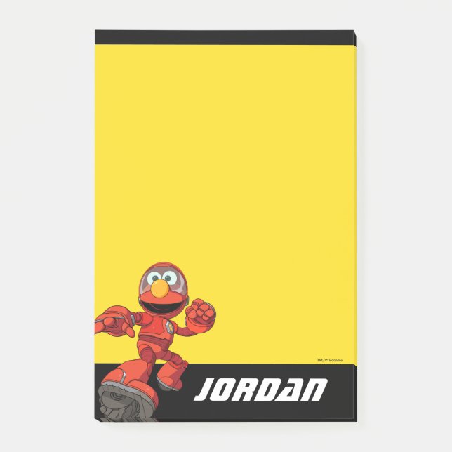 Sesame Street | Mecha Builders Elmo | Add Name Post-it Notes (Front)