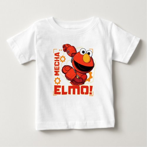 Sesame Street  Mecha Builders Elmo Design Baby T_Shirt