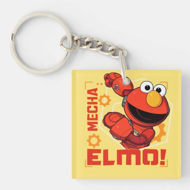 Sesame Street | Mecha Builders Elmo Design Keychain (Front)