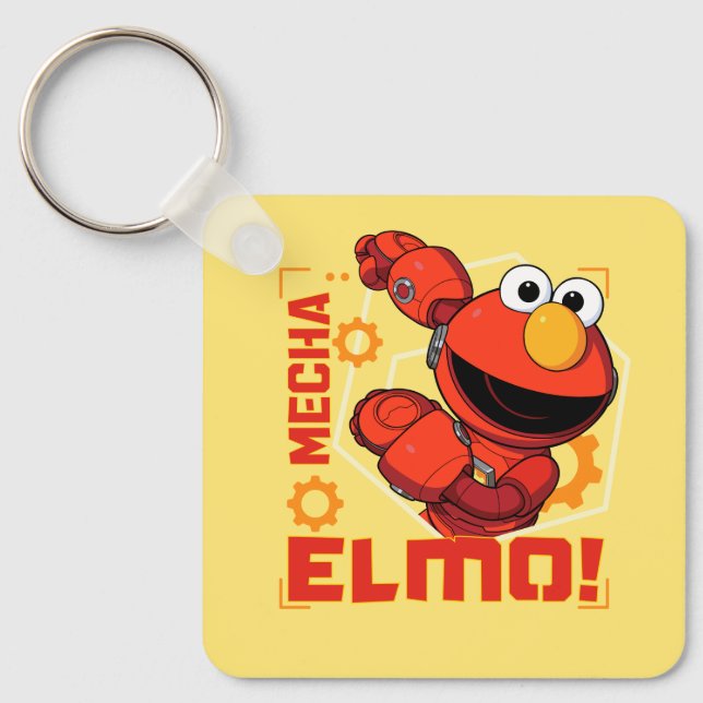 Sesame Street | Mecha Builders Elmo Design Keychain (Front)