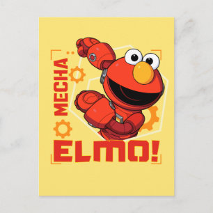 Sesame Street Mecha Builders Elmo Design Postcard
