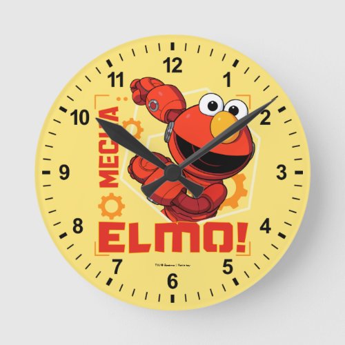 Sesame Street  Mecha Builders Elmo Design Round Clock