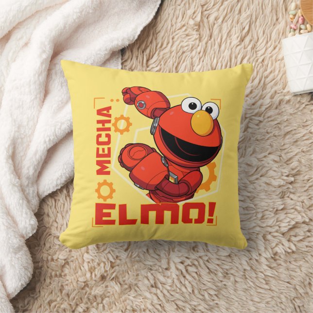 Sesame Street | Mecha Builders Elmo Design Throw Pillow (Blanket)