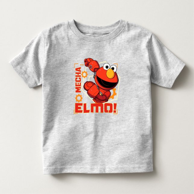 Sesame Street | Mecha Builders Elmo Design Toddler T-shirt (Front)