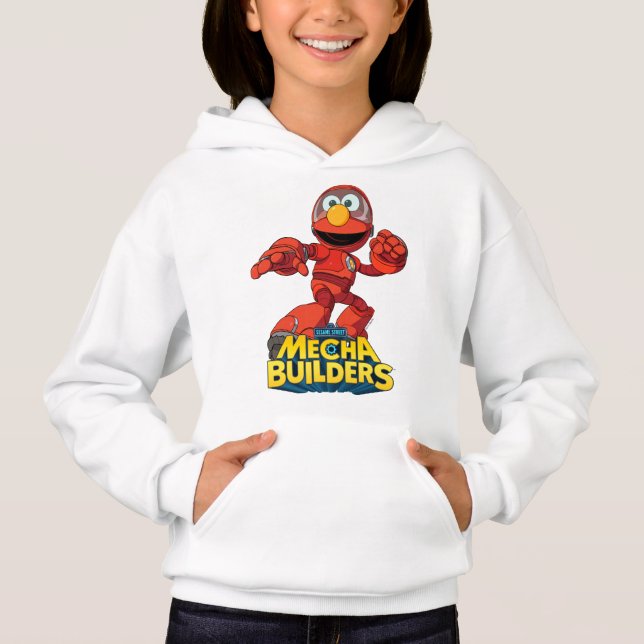 Sesame Street | Mecha Builders Elmo In Action Hoodie (Front)